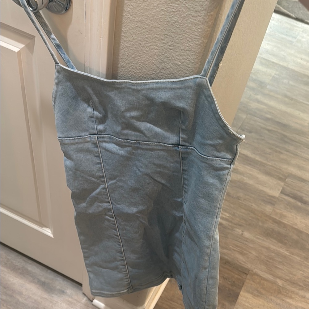 Refuge Sky Blue Denim Dress